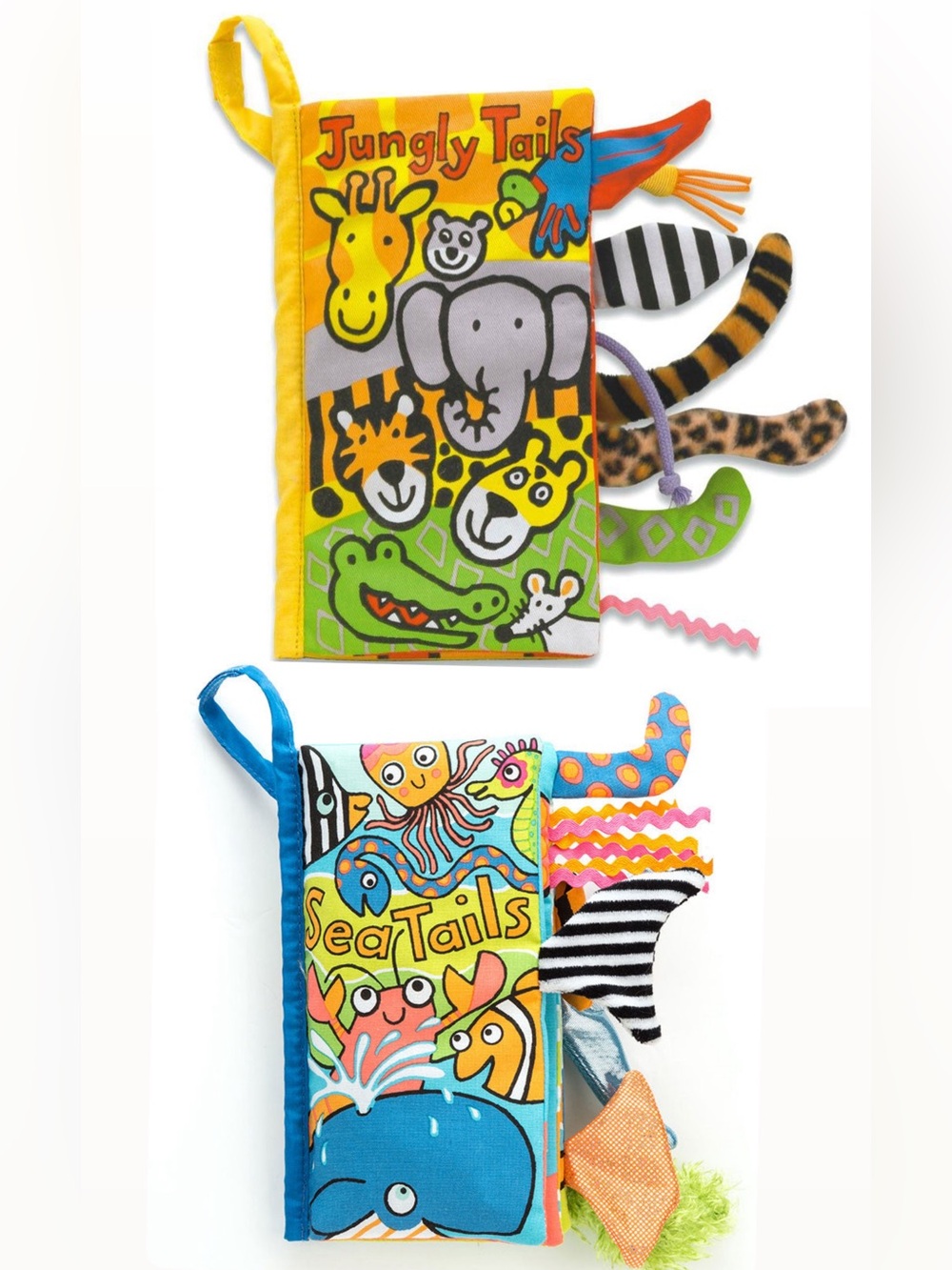 Jelly Cat Fabric Tails Books